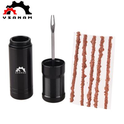 China Repair Mini/Vacuum Tire Bicycle Repair Tire Tools MTB Road Bike Rubber Band Car Motorcycle Tubeless Tire Recycling Puncture Repairing Simple Tool Set for sale