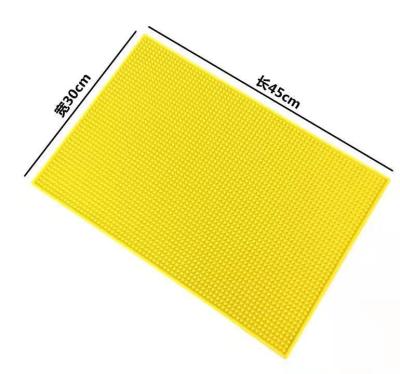 China Stocked Custom Rubber Silicone Bar Mat Beer Puddle Silicone PVC Bar Mat 45*30cm for sale