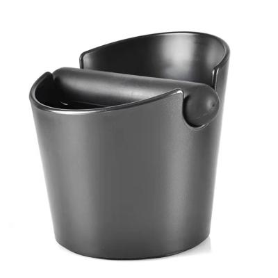 China Viable Hot Selling ABS Amazon Coffee Bucket Round Coffee Bucket Bartender Espresso Coffee Grind Trash Bin for sale