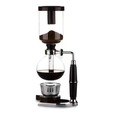 China Amazon Viable Hot Selling 3 Cup Coffee Maker Espresso Siphon Maker User Friendly Glass Coffee Pot for sale