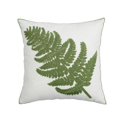 China Green Plant Nondisposable Tapestry Wool Embroidered Cushion Covers Sprout Decoration Pillow Covers for sale