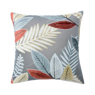 China Multi Color Jacquard Cut Pile Anti-pilling Leaves Decorative Pillow Cushion/Pillow Cover/Cushion Cover for sale