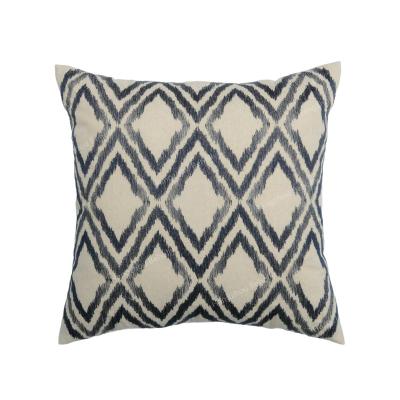 China Nondisposable Geometric Ikat Embroidered Pillow Covers Modern Square Cushion Cover/Tile Covers for sale