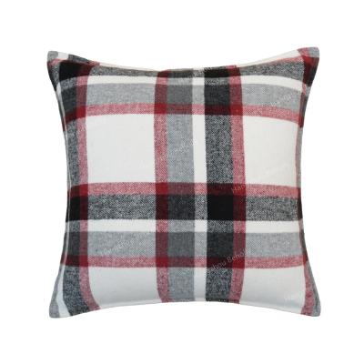 China Nondisposable Black Red Tartan Plaid Pillow Cushion/Pillow Cover/Cushion Cover for sale