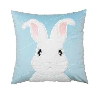 China Bunny Rabbit Easter Pillow /Spring Pillow Cover Cushion/Nondisposable Cushion Cover for sale