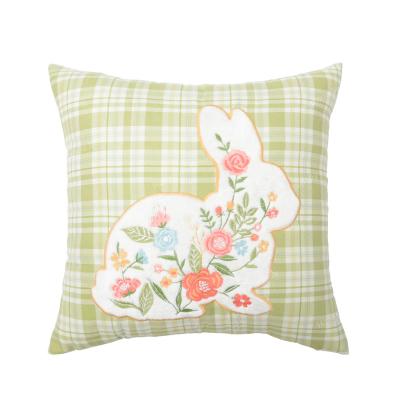 China Nondisposable Spring Floral Easter Bunny Pillow Cushion/Pillow Cover/Cushion Cover for sale