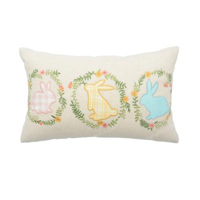 China Anti-pilling Easter three rabbits cushion sit/pillow covers/cushion cover for sale