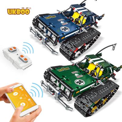 China Toy Free Technic RC Track Racing Car Remote Control Building Building Block Educational Bricks Toys for sale