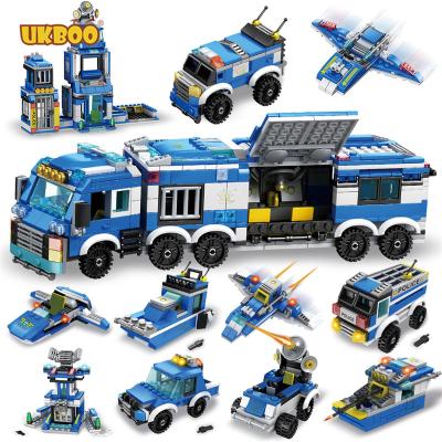 China The HOT Toy Huiqibao 762 PCs Car Helicopter City House Truck City Police Station Building Block Bricks Toys Model For Children for sale