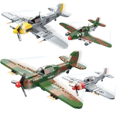 China DIY TOY Free Shipping UKBOO 400PCS+ Air Force Military Flat Fighter Model DF-109 Building Blocks for sale