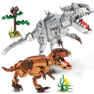 China Wholesale Jurassic World Mini Educational Toy Building Toy UKBOO Dinosaur T-rex Building Blocks For Kids Adult Gift for sale