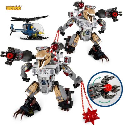 China DIY TOY Free Shipping UKBOO 901PCS Dinosaur Robot Technic Bricks Toys Dino Building Blocks For Kids Gifts for sale