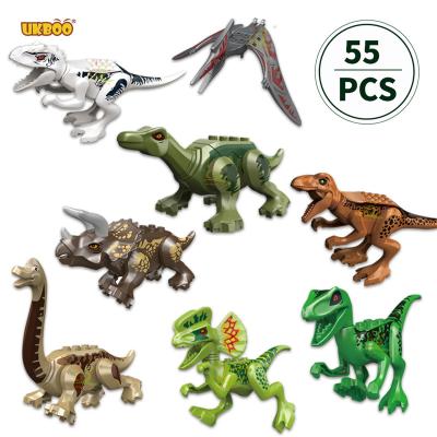 China Triceratops T Rex Building Blocks Jurass Carnotaurus Indominus Dino Dinosaur World Tyrannosaurus Mode Building Toy Free Shipping UKBOO for sale