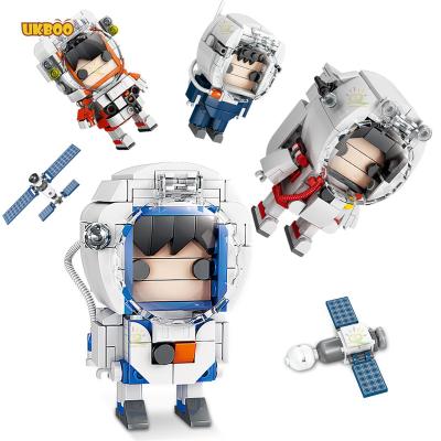 China Designer City Model Gifts Girl Kids Space Station Astronaut Dolls Bricks Building Toy Free Shipping UKBOO Blocks Toys for sale