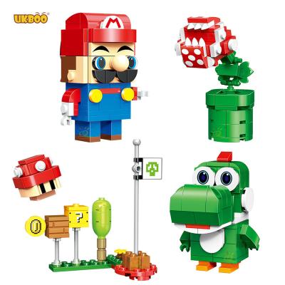 China Free Shipping Creative Building Toy UKBOO DIY Model Building Blocks City Bricks Building Blocks City Bricks Kids Toy Gift Block Mario Bros Anime DIY for sale