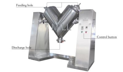 China High Efficiency V Powder Mixer Blending Machine Pharmaceutical Powder Mixing for sale