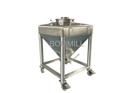 China Corn Flour Powder Storage Container Powder Silos Complies For Vacuum Conveyor for sale