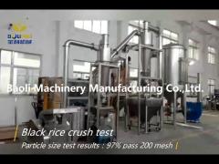 Black rice superfine powder grinding machine 200 mesh rice powder pulverizer machine