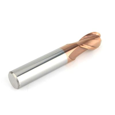 China Cheap Long Service Life Price Taper Ball Nose End Mills Cnc Cutter Aluminum Corn Ball End Mills for sale