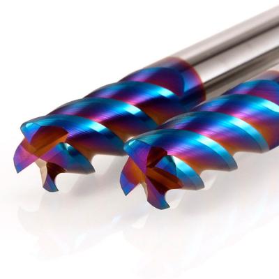 China Brand New Long Service Life 2 Solid Carbide End Mills Carbide Corner Radius Flute Corner Radius End Mills for sale