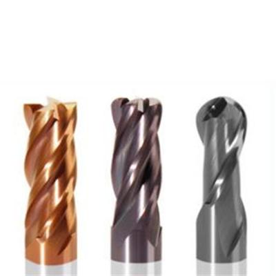 China Long Service Life End Mills Prices Excellent Carbide Cutting Tools Fluting Flat Insert Box Cutter Carbide End Mill for sale