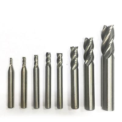 China Long Service Life End Mills Hot Item End Mill Cutters 6 Flute 0.5 Mm Hss Straight Steel End Mill Hss Material Flute for sale