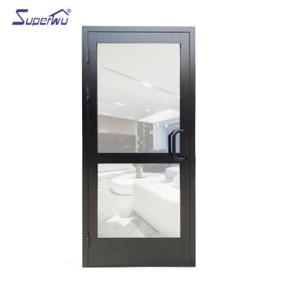 China Modern high quality commercial thermal break aluminum casement swing doors for sale for sale