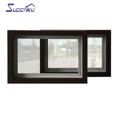 China Folding Aluminum Screen Miami Hurricane Impact Bulletproof Glazed Window With Double Glazed Customized For Home Design for sale