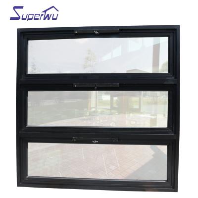 China AS2047 Folding Screen Certificates Winder Awning Window Design 3 Australian Standard Aluminum Chain Awning Windows for sale