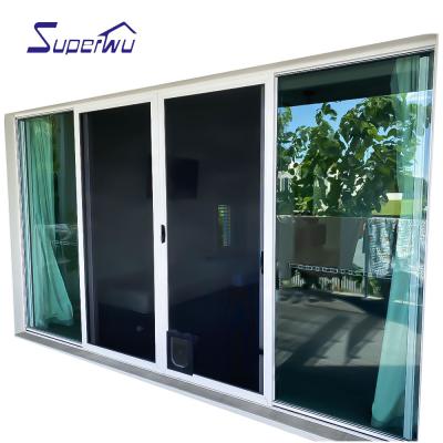 China Modern Australia USA Outdoor Standing Used Commercial Glass Doors Patio Doors Aluminum Sliding Door Low-E for sale