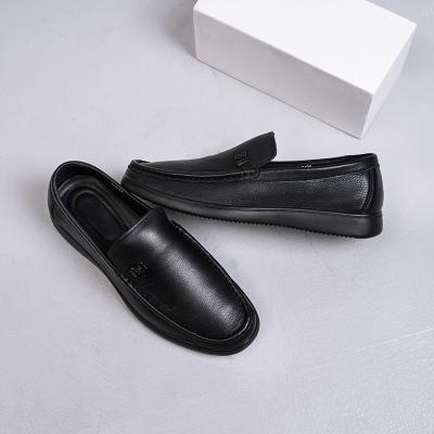 China Wenzhou Wholesale New First Layer Leather Men's Shoes Autumn Best Selling Leather Casual Shoes Men's Shoes Sweat-absorbent for sale