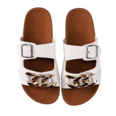 China New Hot Selling Quick-drying Leisure Fashion Chain Women's Sandals and Slippers Charming Outdoor Wholesale for sale