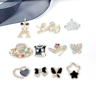 China Shoe Buckle Explosions Hole Shoes Rhinestone Trim Buckle Metal Buckle Carolchi Accessory Set CROC Decorative Buckle New for sale