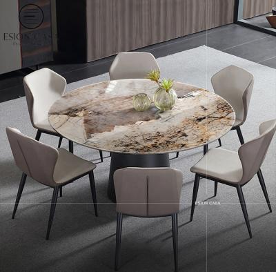 China Other ESION MAISON New Design Round Dining Table Set Marble Dining Table and 6 Chairs Chair for Dining Room for sale