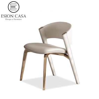 China HOME 2021 Normal Hot Sale ESION Luxury Chairs Dining Italian Style Design Modern Dining Chairs for sale