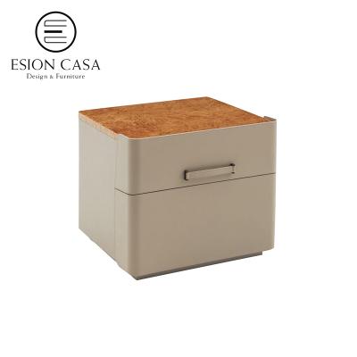 China Other ESION MAISON High Durability Top Standard Our Own Manufacturer In Stock Wooden Bedside Nightstand for sale