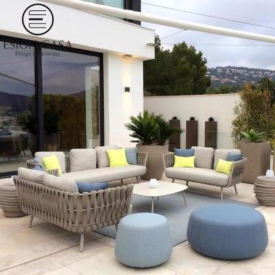 China MAISON 2021 Latest Design Modern Italian Modular Outdoor Sofa Garden Furniture ESION Sofa Set for sale