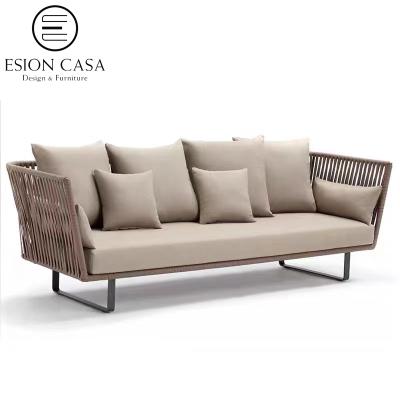 China ESION HOME 2021 Latest Modern Outdoor Aluminum Sofa Couch Beautiful Outdoor Modular Sofa for sale