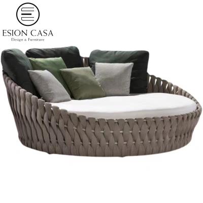 China EISON MAISON modern outdoor garden sofa wicker chair garden furniture garden single sofa for sale