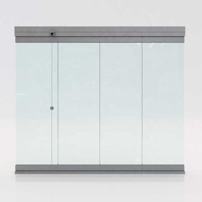 China Sale aluminum sliding door frameless glass folding well waterproof for sale