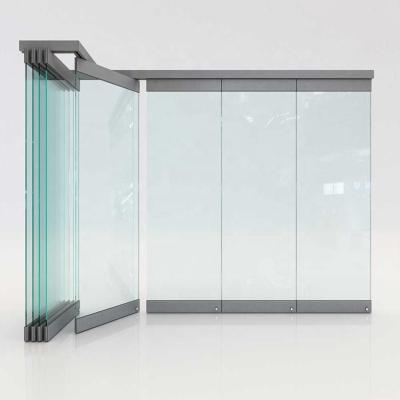 China Good Sale Accordion Door Hardware Aluminum Glass Folding Door Waterproof for sale