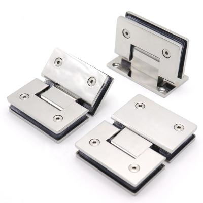 China Easy To Install And Durable Insurance Commercial Glass On The Wall Mounted Stainless Steel Shower Door Hinge Frameless Glass Hinge Manufacturers for sale