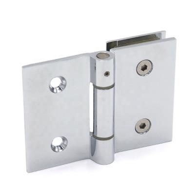 China Easy to install and non-elastic durable factory supply brass hardware glass pivot hinge direct panel stainless steel for shower room or bathroom for sale