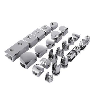 China Aluminum Alloy Glass Clamp Hot Sale Rectangle Glass Clamp Shelf Support Clip Glass Clamp for sale