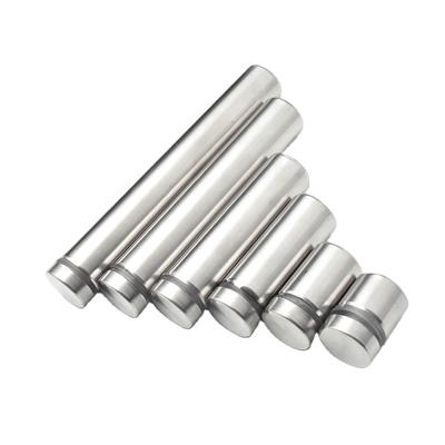 China Factory Made Flat Acrylic Nail Panel Fixed Advertising Screws Stainless Steel Glass Standoff for sale