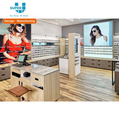 China Customized design optical store development plan sunglasses retail store interior fittings for sale