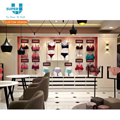 China Famous fashion underwear store interior design brands underwear store design fixture and bra display rack for sale