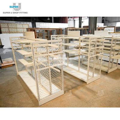 China Wholesale Modern Neat Design White Metal Sports Wear Display Showroom Display Stand Custom Apparel Sports Shop Display Rack for sale