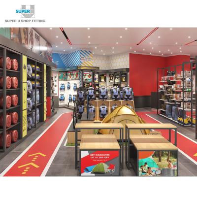 China Neat sports store layout design sports shop furniture sports store interior design for sale