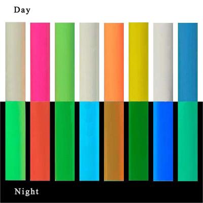 Κίνα Auto Luminescence By Light Absorption Manufacturer Direct Selling Textile Night Luminous Multicolor Thermal Transfer Vinyl Customization προς πώληση